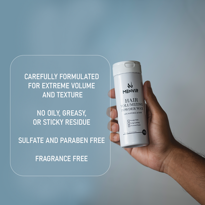 MenVir Hair Volumizing Powder Wax – Matte Finish & Strong Hold