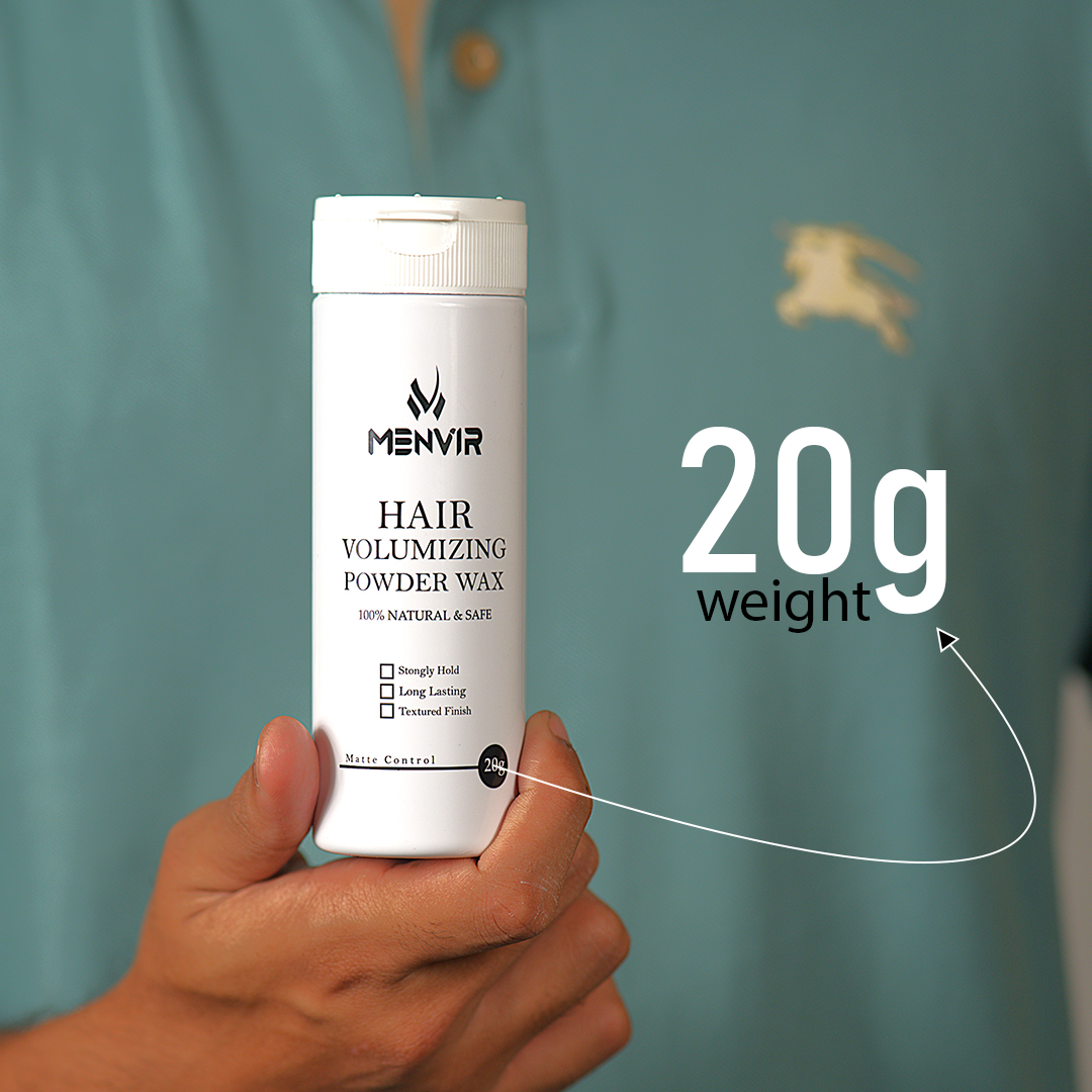 MenVir Hair Volumizing Powder Wax – Matte Finish & Strong Hold