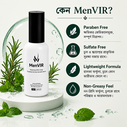 Menvir rosemary hair serum